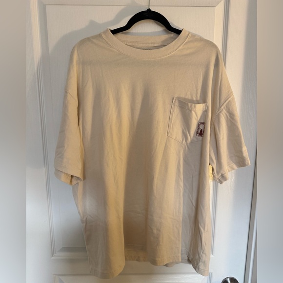 American Eagle Men’s Boxy Nautical Graphic Cream T-Shirt Size XXL - Picture 2 of 9